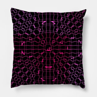 Geometric Retro Bright Colors Pillow