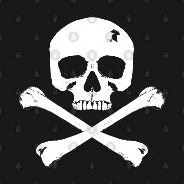 skull and crossbones flag by R LANG GRAPHICS