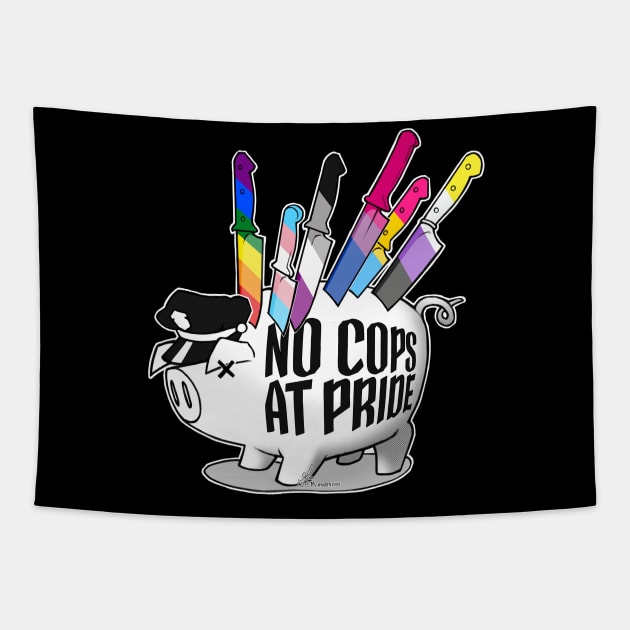 NO COPS AT PRIDE Tapestry by Morthern