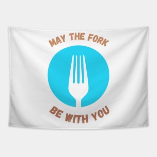 May The Fork Be With You Tapestry