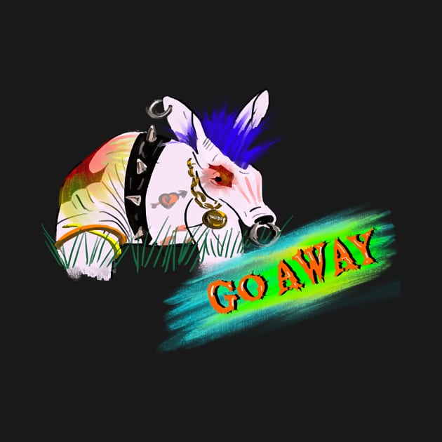 Go Away! T-Shirt by Veronica Cox