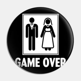 Game Over funny Pin