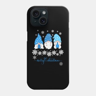 Blue Christmas Gnomes Phone Case