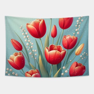 Tulip flower Tapestry