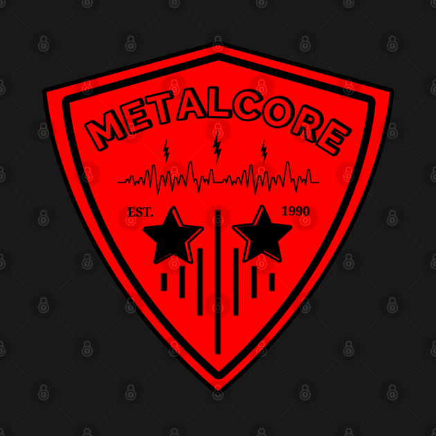 Metal core logo pick guitar by Summer_Bummer