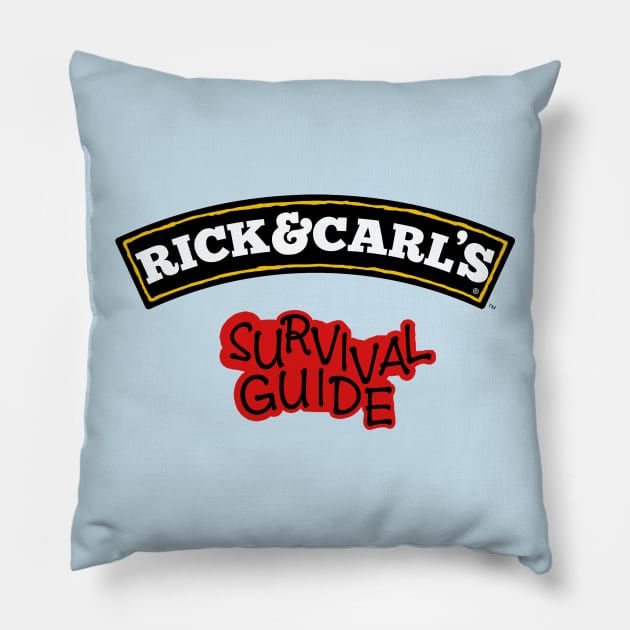 Rick & Carls Survival Guide Pillow by MrKlopapier