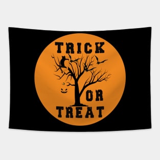 trick or treat funny and happy halloween costume Tapestry