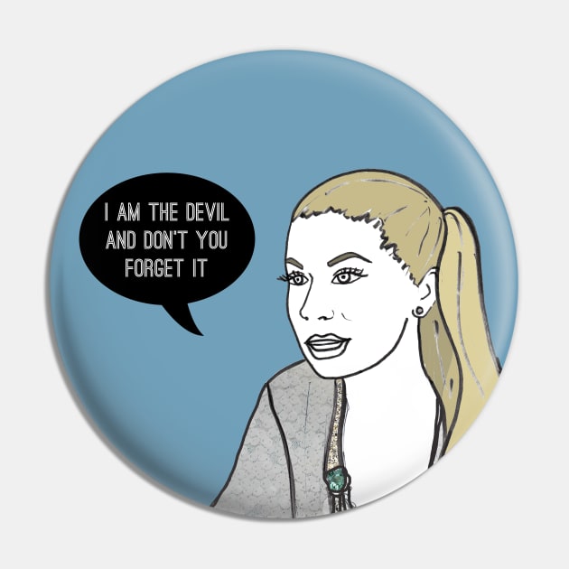 I am the Devil Pin by Katsillustration