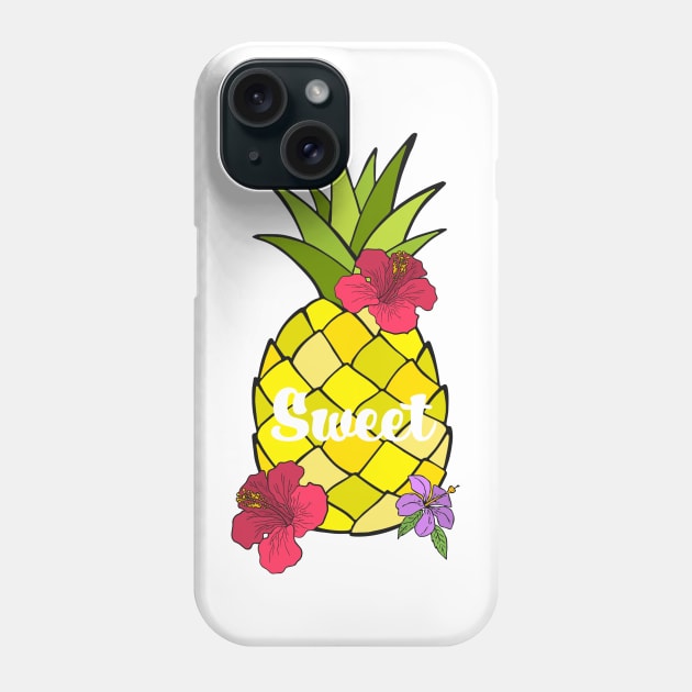 Sweet Pineapple Phone Case by KateVegaVisuarts