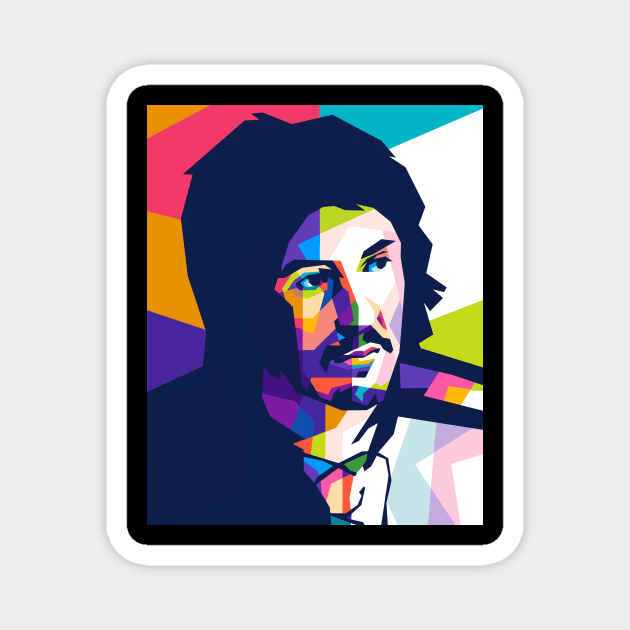 John Bonham Pop Art Magnet by Dethector