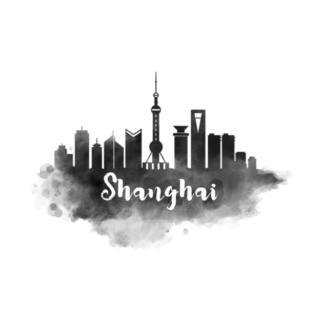 Shanghai watercolor by kursatunsal