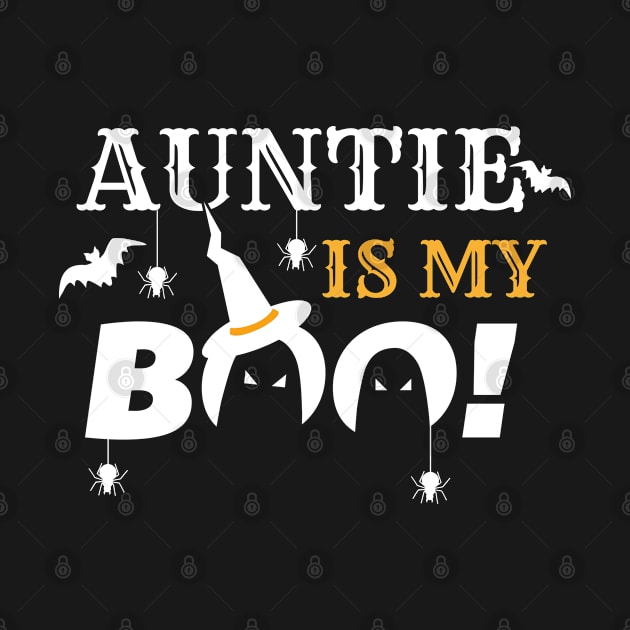 Auntie Is My Boo Funny Halloween by caydennelders