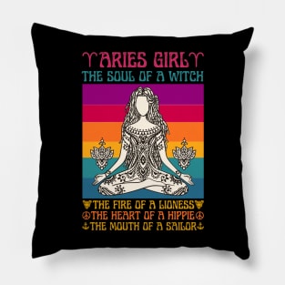 Aries Girl Facts Aries Girl Astrology Sign Pillow