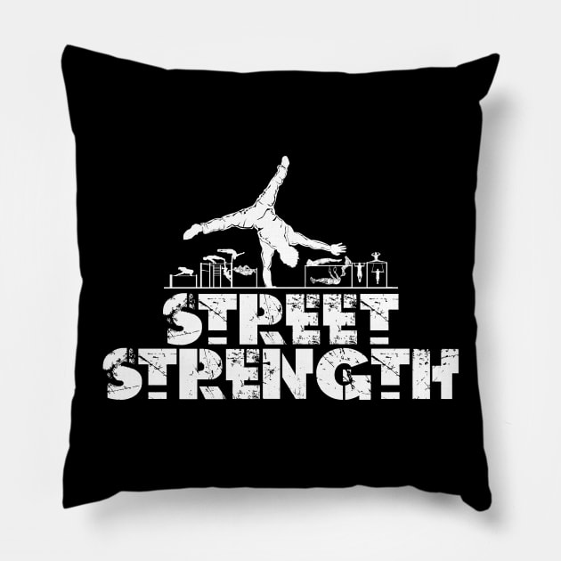 Street Strength- Mixed Skills Pillow by Speevector