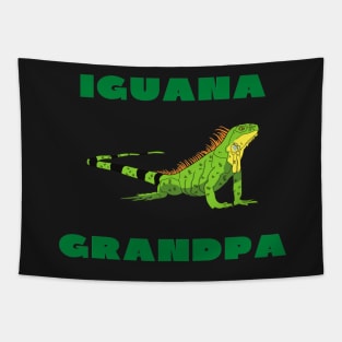 Iguana grandpa funny Tapestry