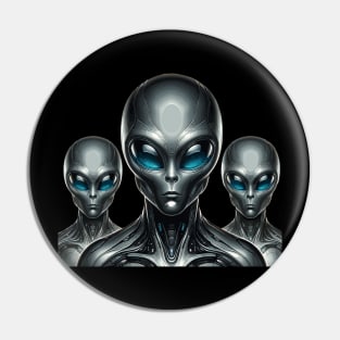 Galactic Envoys: The Grey Aliens ntelligentsia Pin