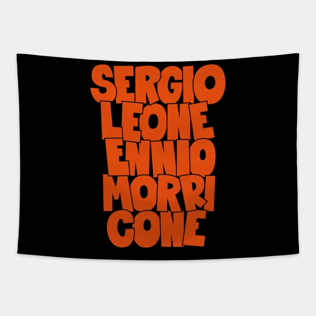 Sergio Leone and Enio Morricone - Cinema Masters Tapestry by Boogosh