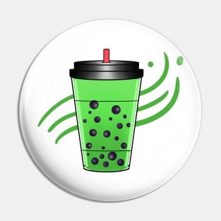 Boba Tea Matcha Pin