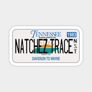 Natchez Trace National Scenic Trail, Tennessee license plate Magnet