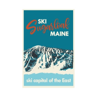 Ski Sugarloaf Maine vintage poster T-Shirt
