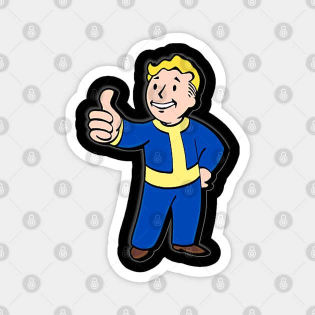 Vault Boy Magnet by Wyrd Merch