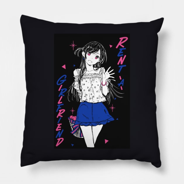 rent a girlfriend Pillow by ppsske