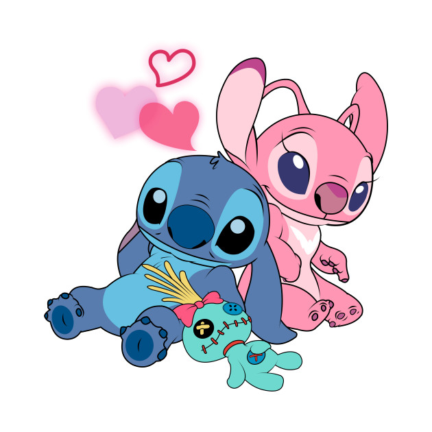 Dibujos De Stitch Enamorado : Resultado de imagen para stitch y angel