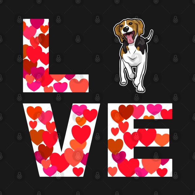 Love beagle Dog Design Design by Schimmi