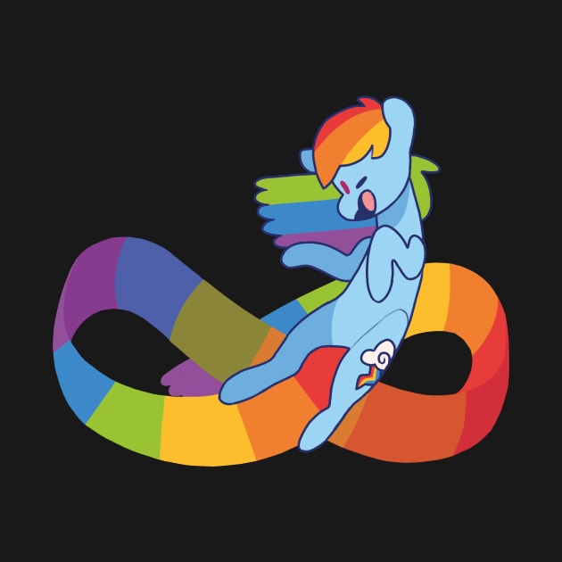 rainbow (dash) infinity sign by cocopudu