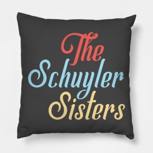 the schuyler sisters v3 Pillow