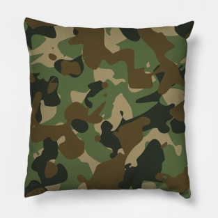 Camouflage pattern -Green and Brown Camo -Military Camouflage Classic Pillow