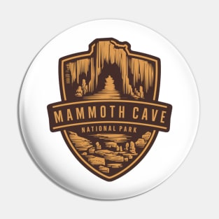 Mammoth Cave National Park Vintage Shield Pin