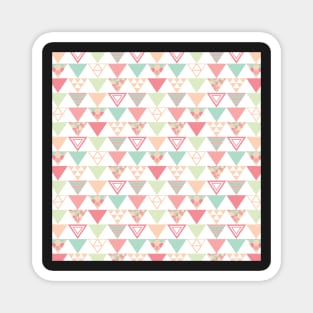 Pastel Triangle Pattern Magnet