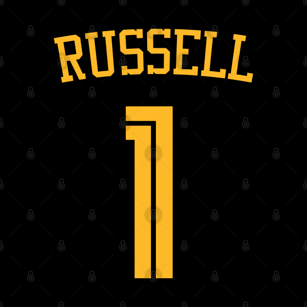 DeAngelo Russell Jersey Poster by Cabello's