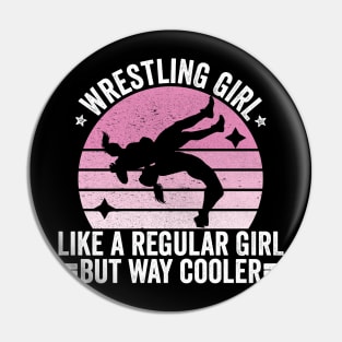 Wrestling Girl Pin