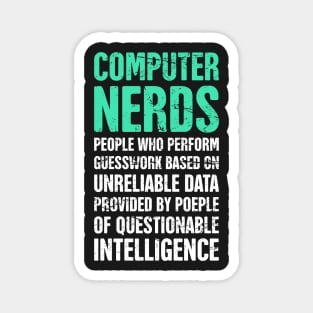 Computer Nerd Dictionary Definition Magnet