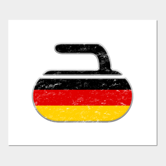 German Curling Flag Curl Stone Classic Curling Posters And Art Prints Teepublic