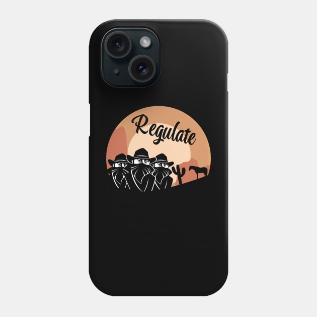 Cowboy Bandits, Billy the Kid Regulate Phone Case by Redmanrooster