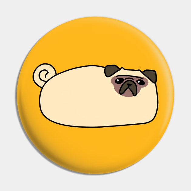 Pug Loaf Pin by saradaboru