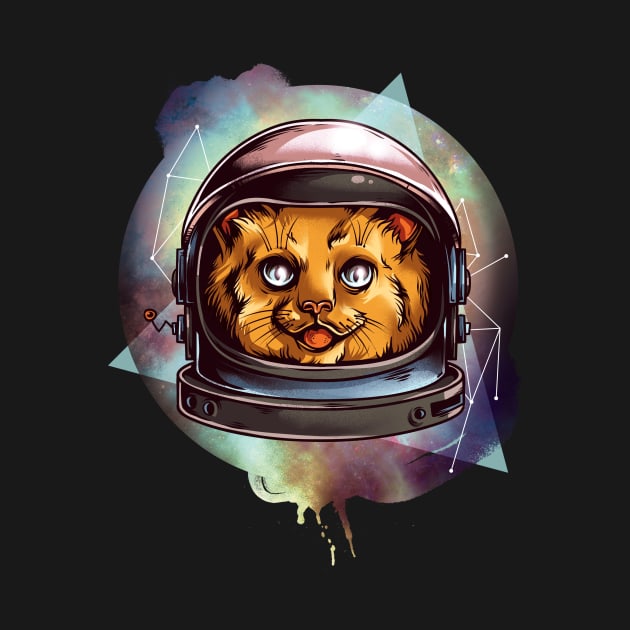 Cosmic cat T-Shirt by STARK Printing