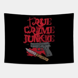 True Crime Junkie Tapestry