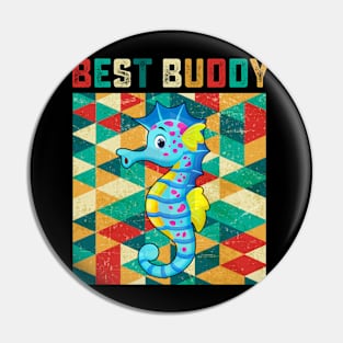 Best Buddy Seahorse Pin