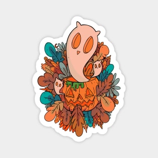 Ghost pumpkin Magnet