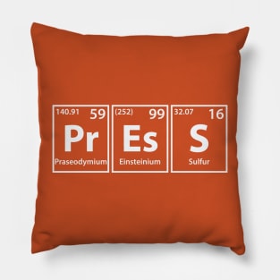 Press (Pr-Es-S) Periodic Elements Spelling Pillow