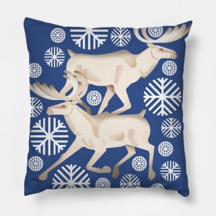 White reindeer Pillow