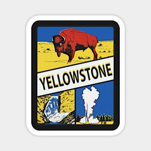 Yellowstone Park Decal Magnet