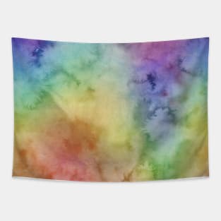 Bright Purple Green Blue Pink Pastel Rainbow Watercolor Ombre Shades Tapestry