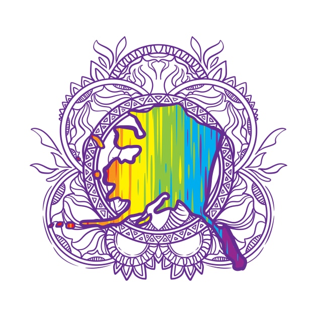 Alaska Mandala Pride by Manfish Inc.