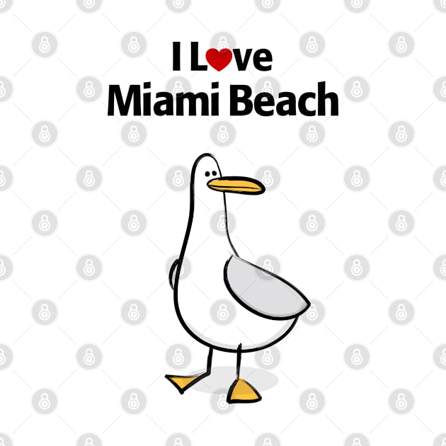 I Love Miami Beach by MonkeyTshirts