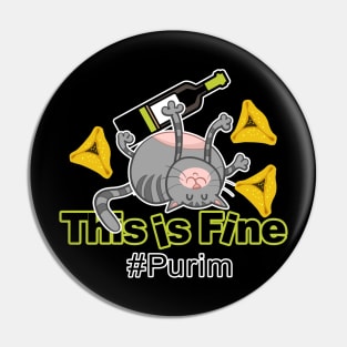 Purim party cat. This is fine. פורים שמח Pin